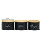 KÜÇÜK SİYAH PAT.SOĞAN-3LÜ YUVARLAK BAMBU TEA COFFEE SUGAR