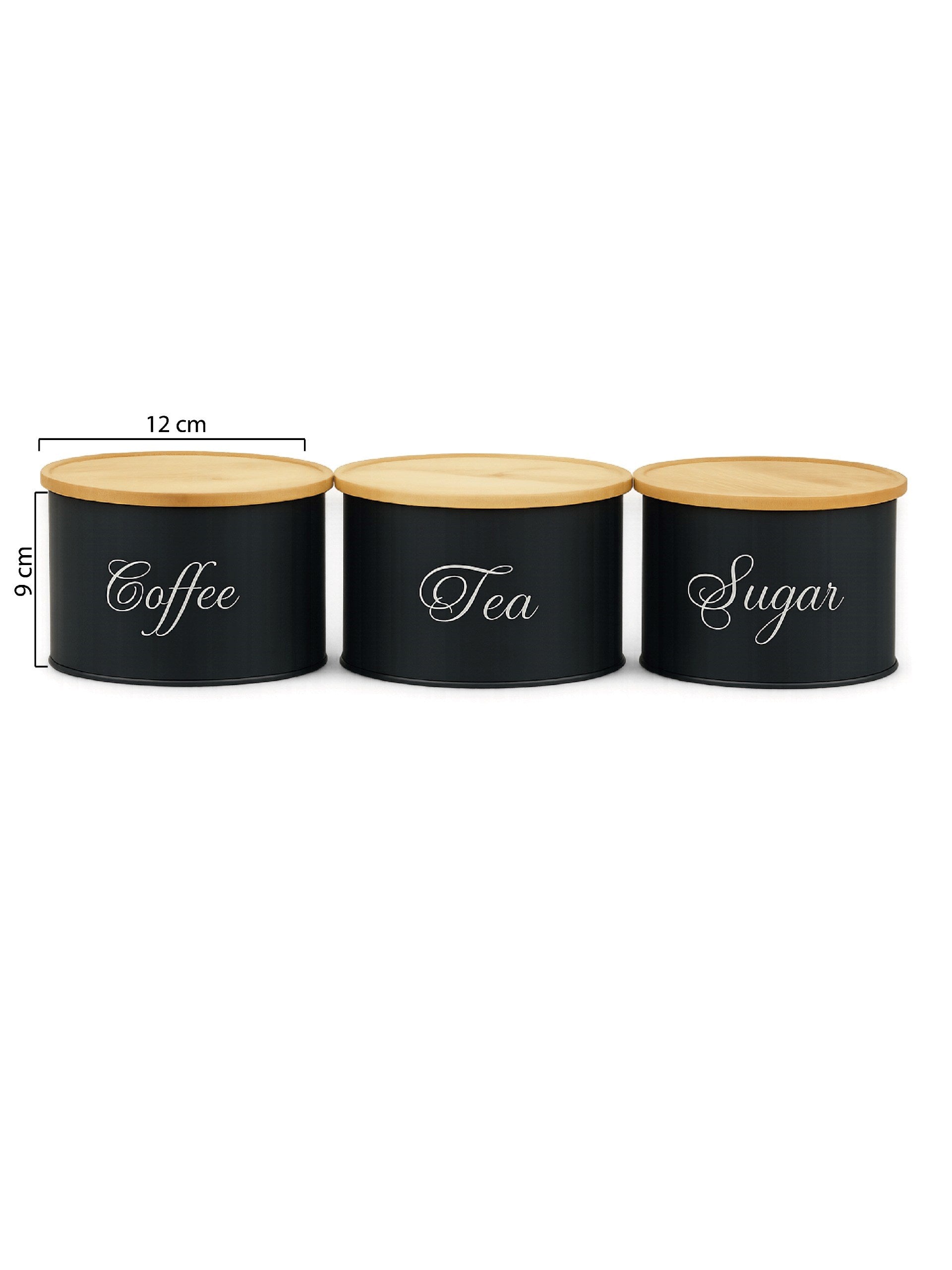KÜÇÜK SİYAH PAT.SOĞAN-3LÜ YUVARLAK BAMBU TEA COFFEE SUGAR