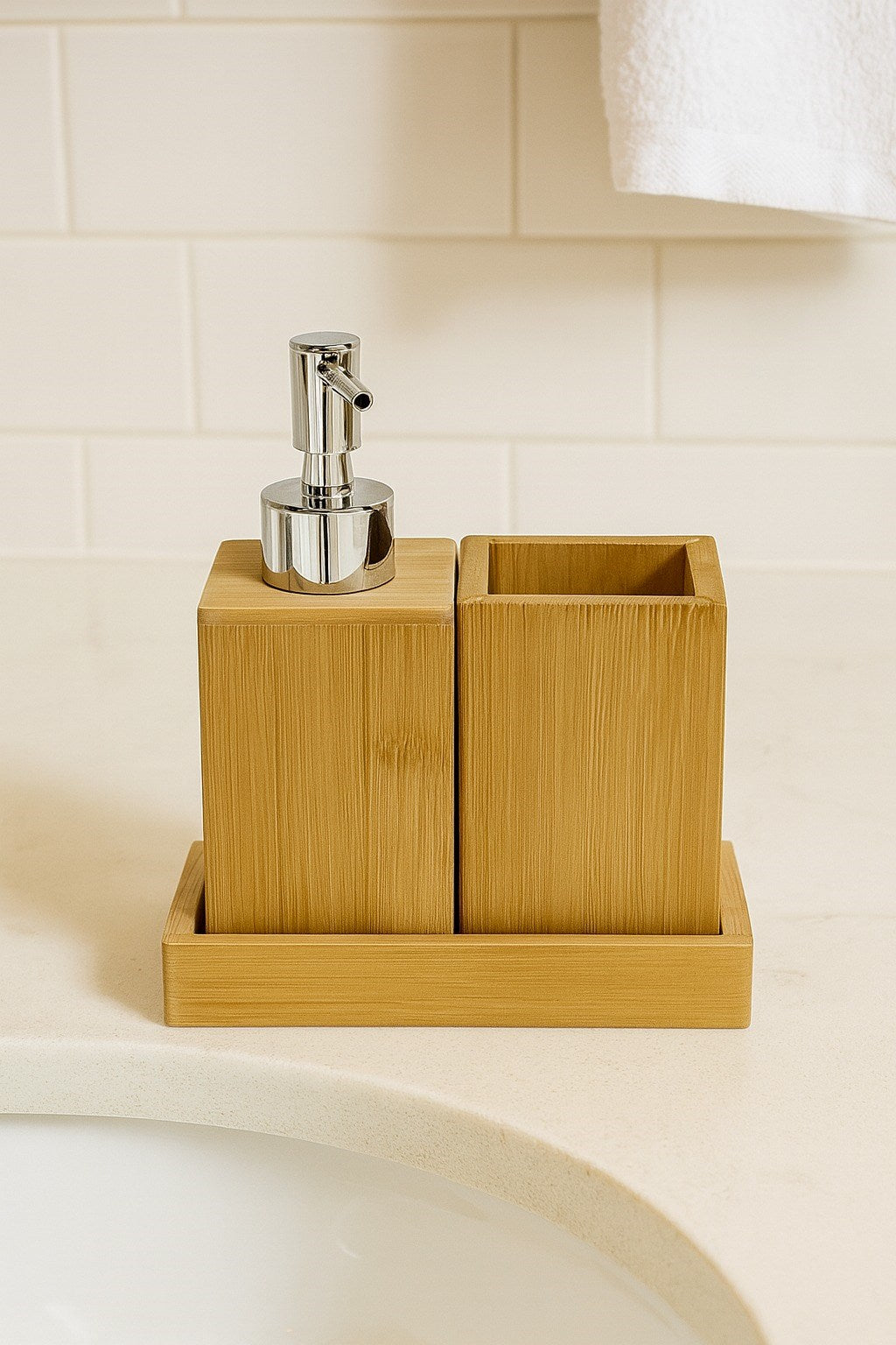 VICHY BAMBU BANYO AKSESUARI SETİ BR-6709 4 PRÇ x8