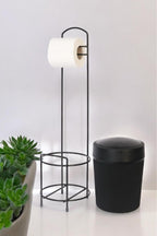 DECOREV STANDLI WC KAĞITLIK DC-6319 ECO KOVALI SİYAH x1