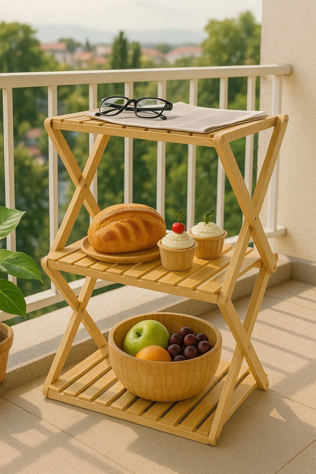 Decorev BAMBU KATLANIR RAF BR-6715 3 KATLI x4 – Mutfak Rafları