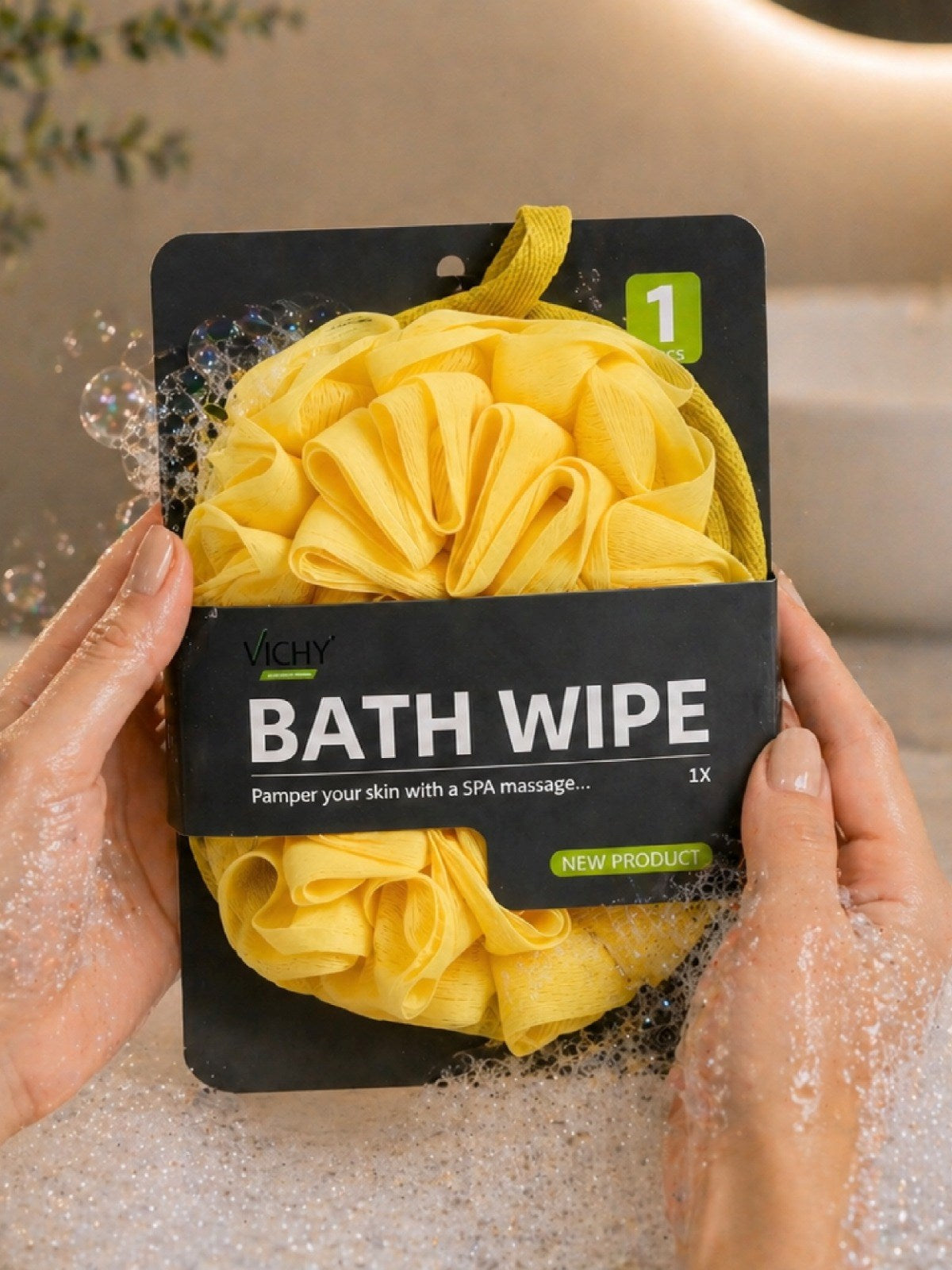 VICHY BANYO LİFİ VCHY-7002 SARI. – Banyo Lifi ve Süngeri