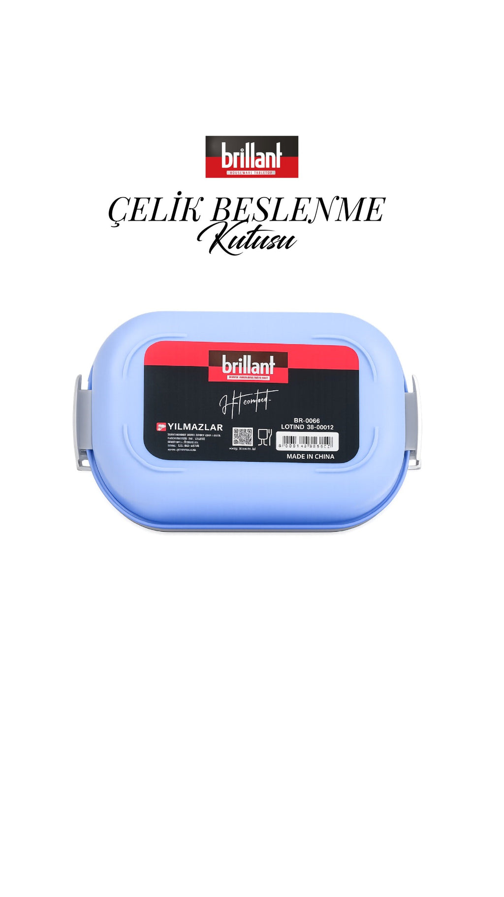BRİLLANT BESLENME KUTUSU BR-6665 21x14x7,5cm xx