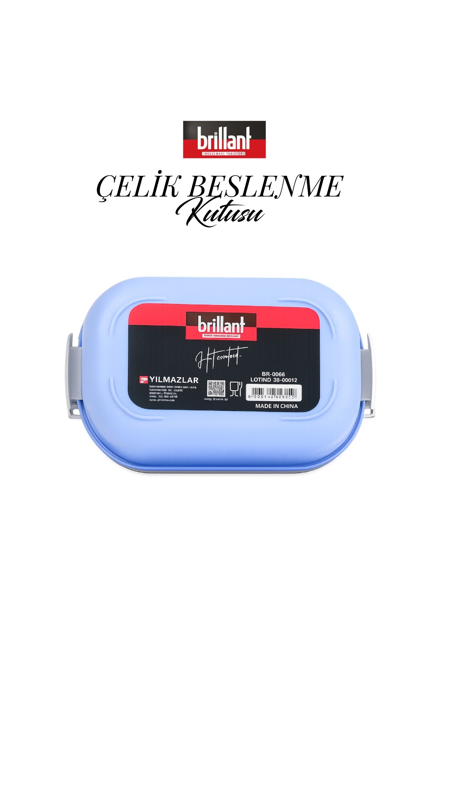 BRİLLANT BESLENME KUTUSU BR-6665 21x14x7,5cm xx
