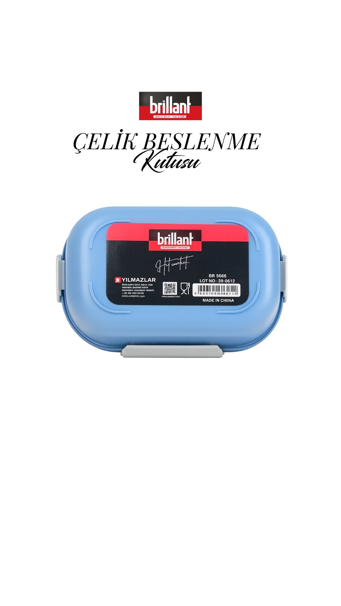 BRİLLANT BESLENME KUTUSU BR-6668 21x15x8cm xXX
