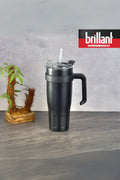Brillant H20 1200ml Termos Kupa Pipetli | Siyah ( Evde, arabada, ofiste, sporda – Çok Satanlar