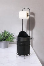 DECOREV STANDLI WC KAĞITLIK DC-6319 ECO KOVALI SİYAH x1