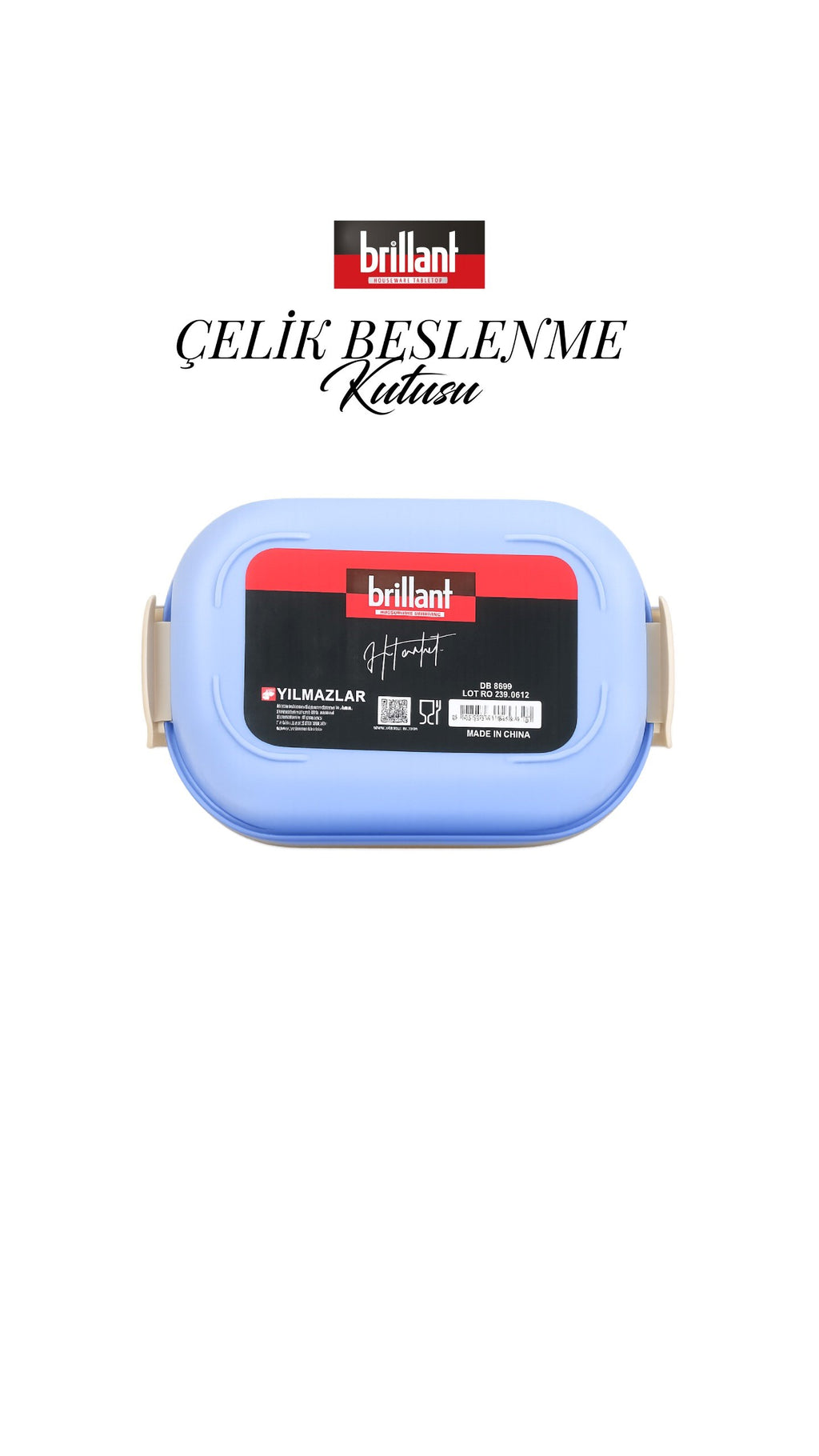BRİLLANT BESLENME KUTUSU BR-6664 21x14x5,8cm x