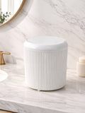 Decorev ÇÖP KOVASI DC-6800 5 LT YUVARLAK CLİCK KAPAK BEYAZ – Banyo Çöp Kovası