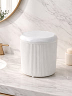 Decorev ÇÖP KOVASI DC-6800 5 LT YUVARLAK CLİCK KAPAK BEYAZ – Banyo Çöp Kovası