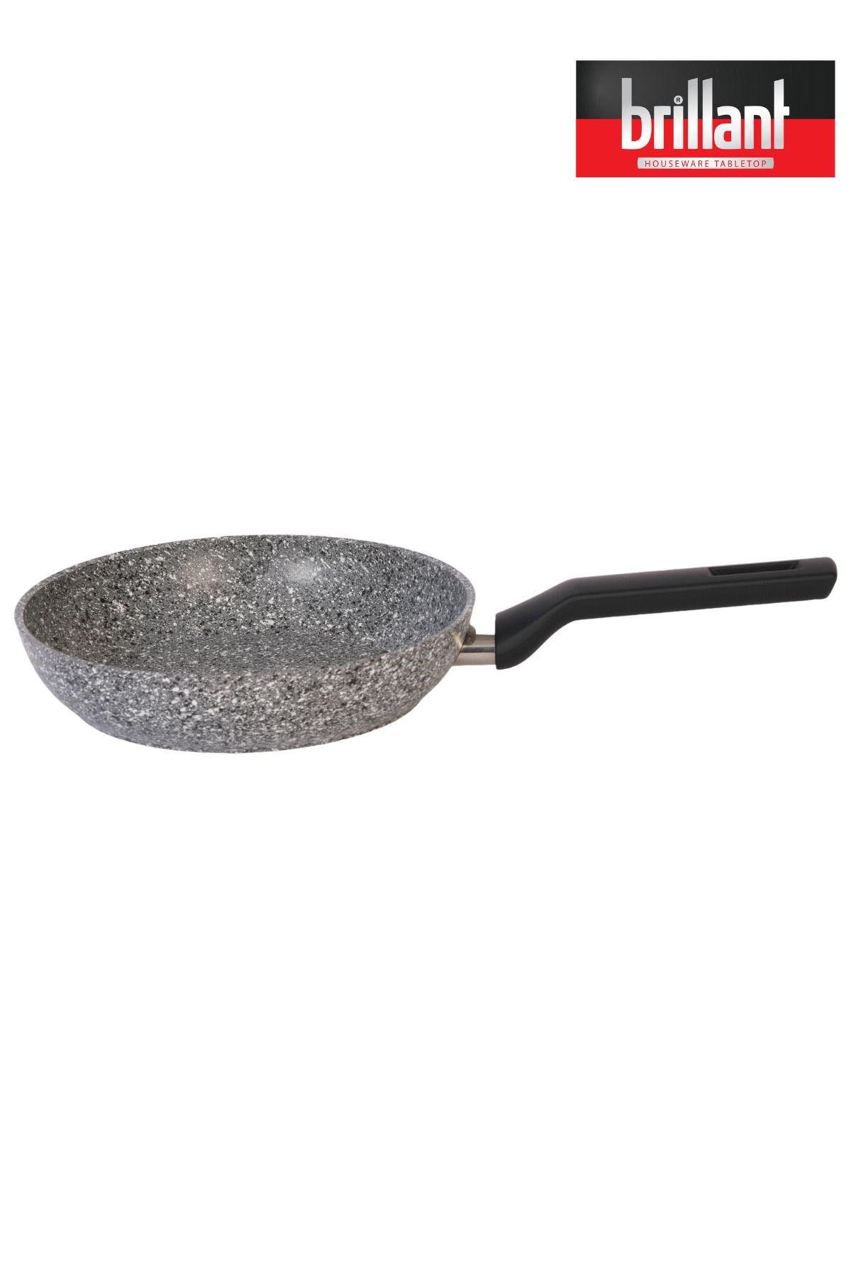 BRİLLANT TAVA EZM-TV-6285 PETRA 24cm GRİ x10