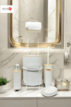 DECOREV STANDLI WC - BANYO SETİ DC-6348 VEST 5Prc BEYAZ x1
