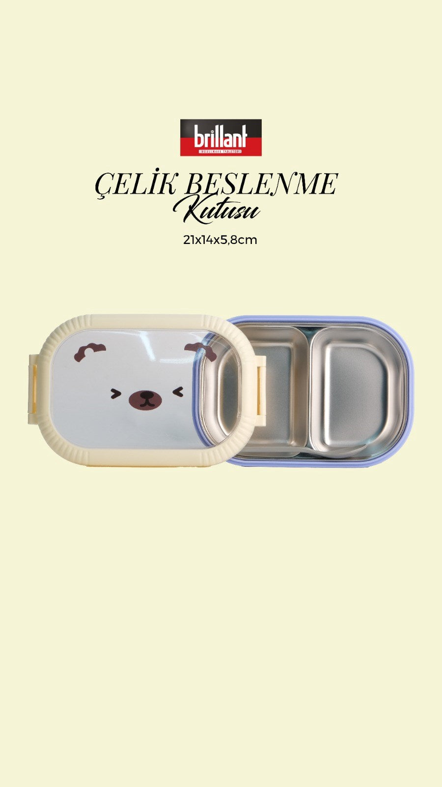 BRİLLANT BESLENME KUTUSU BR-6664 21x14x5,8cm x