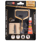 Dekoratif Yapıştırmalı Banyo Mutfak Metal Tekli Kancalı Askı Gold vidasız pratik montaj Dc-5065