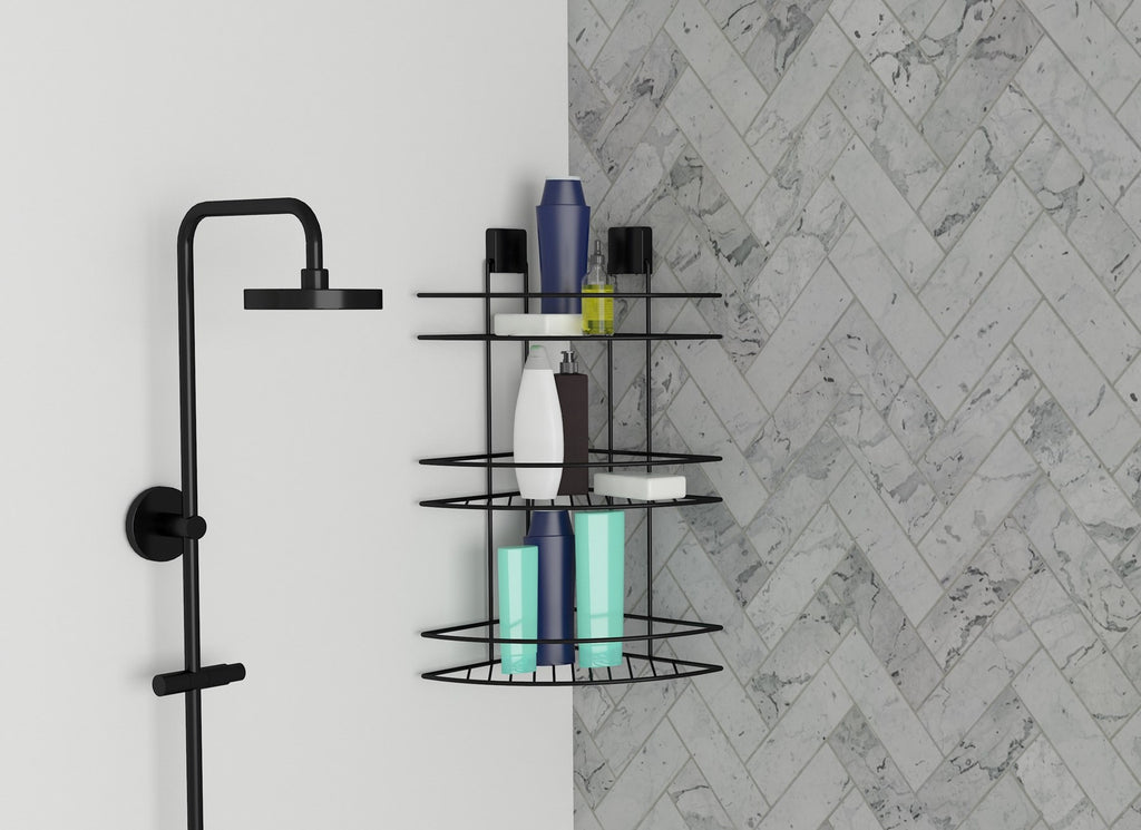 DECOREV BANYO KÖŞELİĞİ DC-5020 LAMALI ÜÇLÜ SİYAH