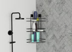 DECOREV BANYO KÖŞELİĞİ DC-5020 LAMALI ÜÇLÜ SİYAH