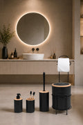 DECOREV STANDLI WC - BANYO SETİ DC-6349 VEST 5Prc SİYAH x1