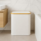 VICHY BAMBU ÇAMAŞIR SEPETİ BR-6707 2 BÖLMELİ BEJ x12 – Çamaşır Sepeti