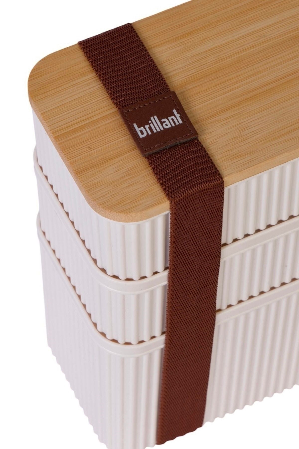 BRİLLANT SAKLAMA KUTUSU BR-6690 (3509) ZEBRA 3LÜ SET BAMBU KAPAKLI x24