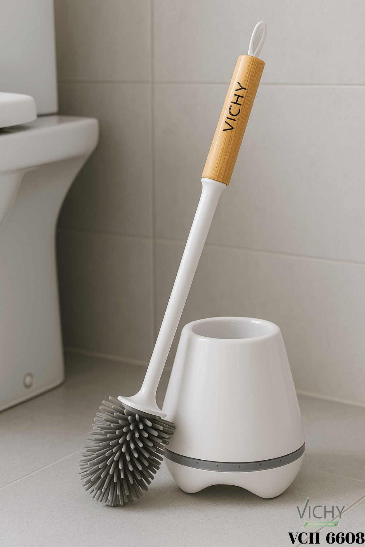 VICHY KLOZET FIRÇASI VCH-6608 AHŞAP SAPLI x52 – Tuvalet Fırçası
