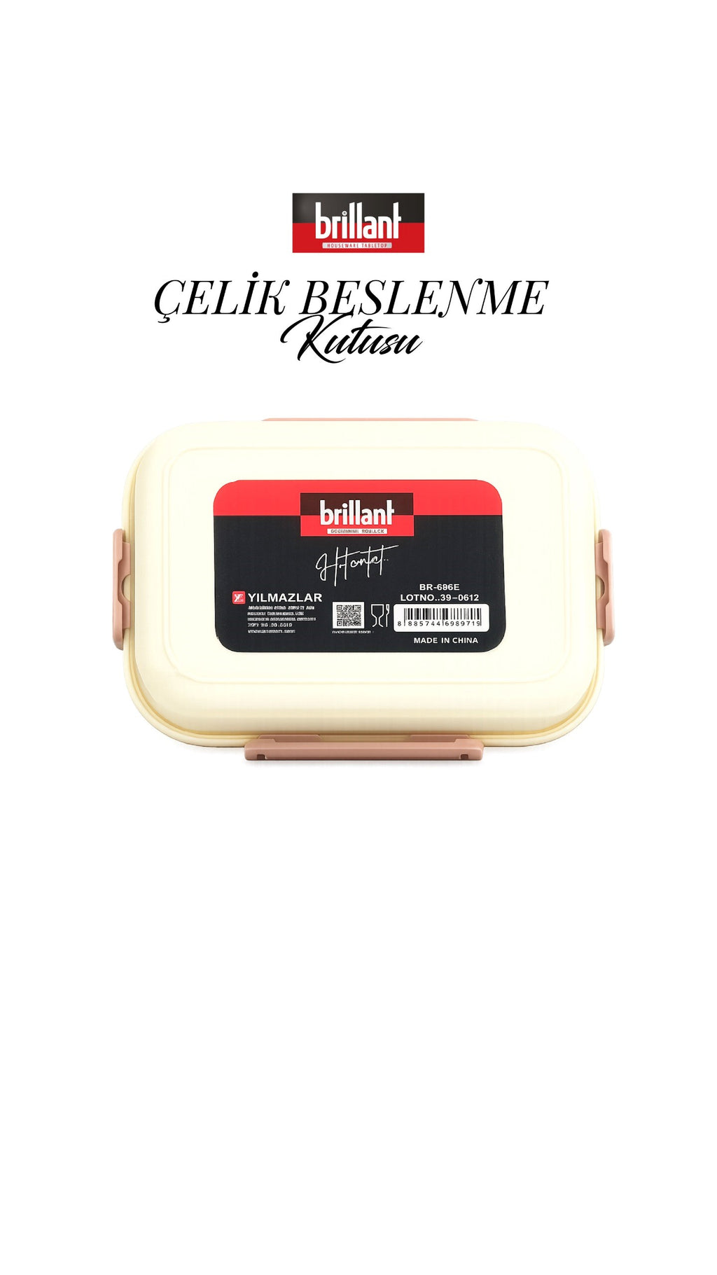 BRİLLANT BESLENME KUTUSU BR-6669 23x16x8cm xx