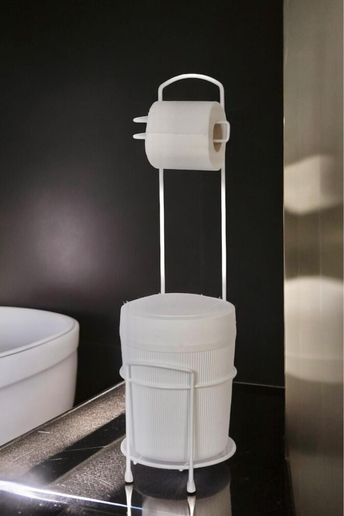 DECOREV STANDLI WC KAĞITLIK DC-6320 ECO KOVALI BEYAZ x1