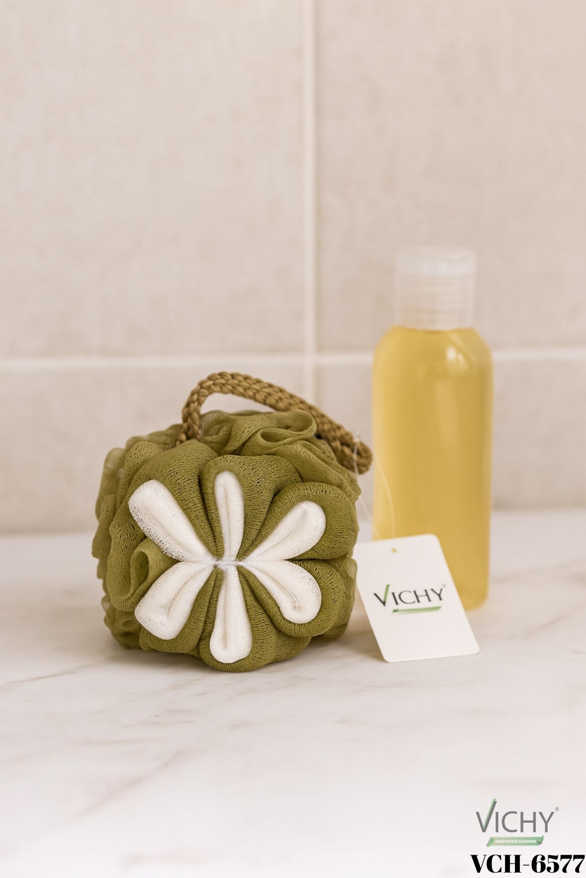 VICHY BANYO LİFİ YEŞİL VCH-6577 PAPATYA x240 – Banyo Lifi ve Süngeri
