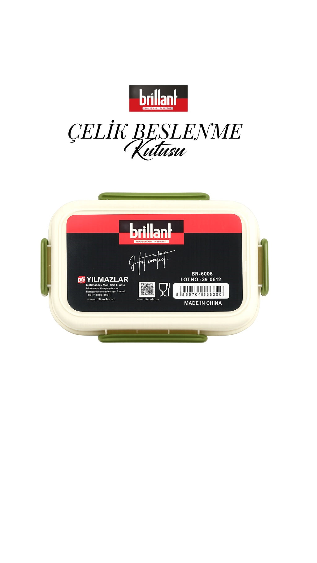 BRİLLANT BESLENME KUTUSU BR-6666 24x17x7,5cm x x
