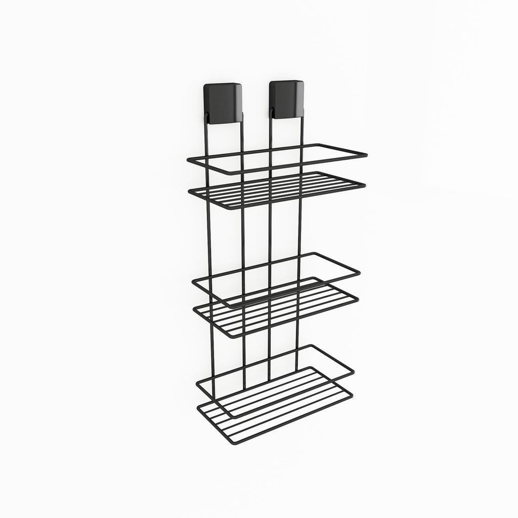 Decorev ŞAMPUANLIK DC-5022 ÜÇLÜ SİYAH – Banyo Düzenleyici
