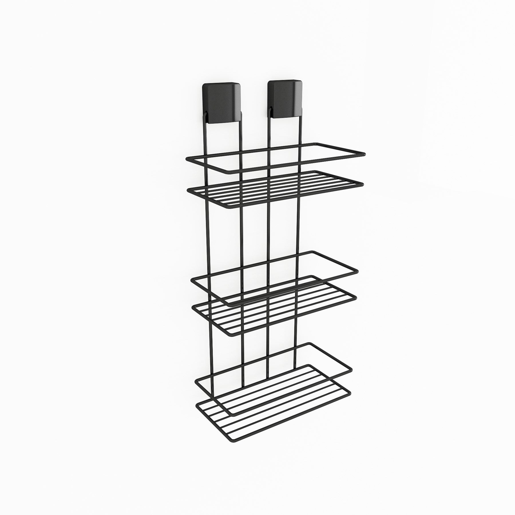 Decorev ŞAMPUANLIK DC-5022 ÜÇLÜ SİYAH – Banyo Düzenleyici