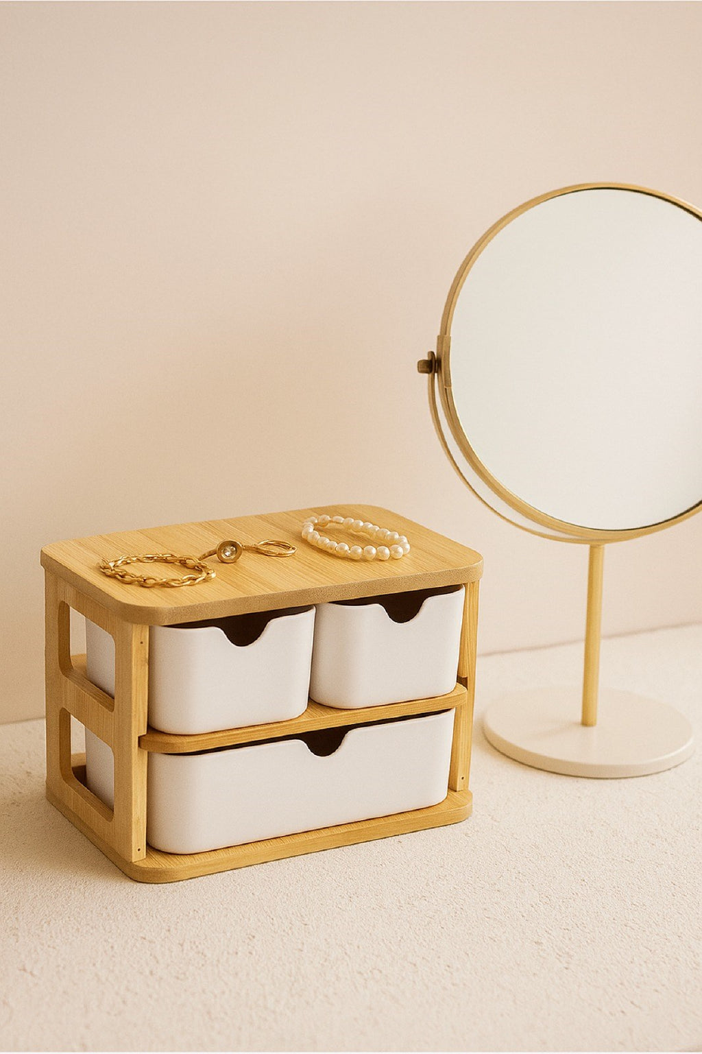 Decorev BAMBU ORGANİZER BR-6711 3 ÇEKMECELİ x18 – Çok Amaçlı Düzenleyici