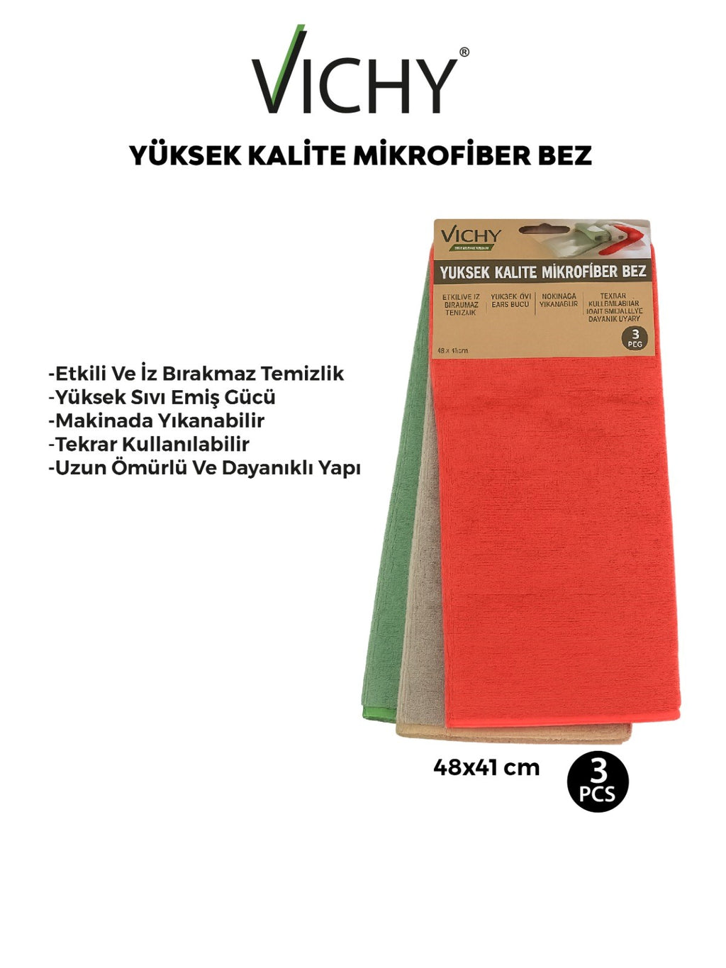 VICHY VCH-6865 3LÜ  MIKROFIBER BEZ