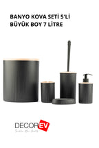DECOREV BANYO SETİ DC-6432 FYD 5Prç SİYAH xx12