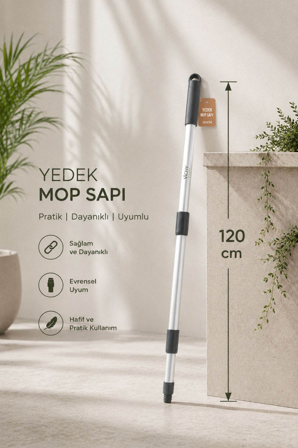 VICHY MOP SAPI VICHY-7031 AYARLANABİLİR 100CM ALÜM.