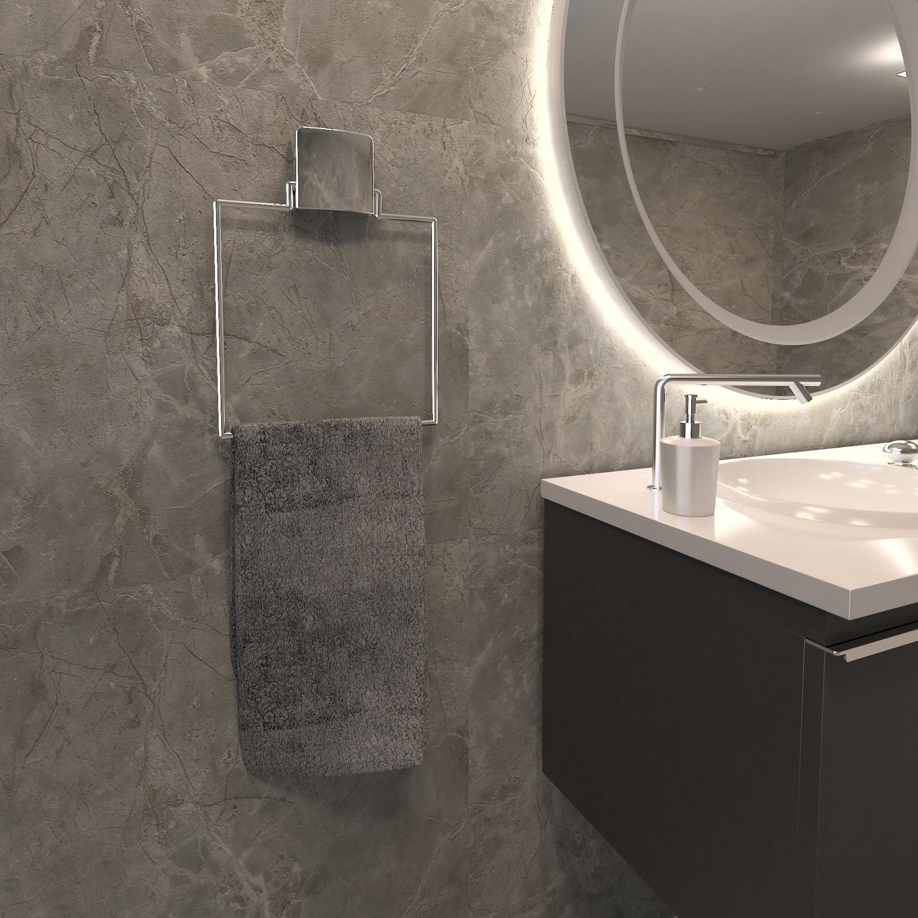 Decorev HAVLULUK DC-4780 KARE – Banyo Askısı