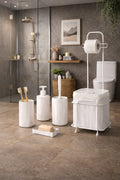 Decorev STANDLI WC KAĞITLIK- BANYO SETİ DC-6347 6Prc BEYAZ x1 – Banyo Setleri