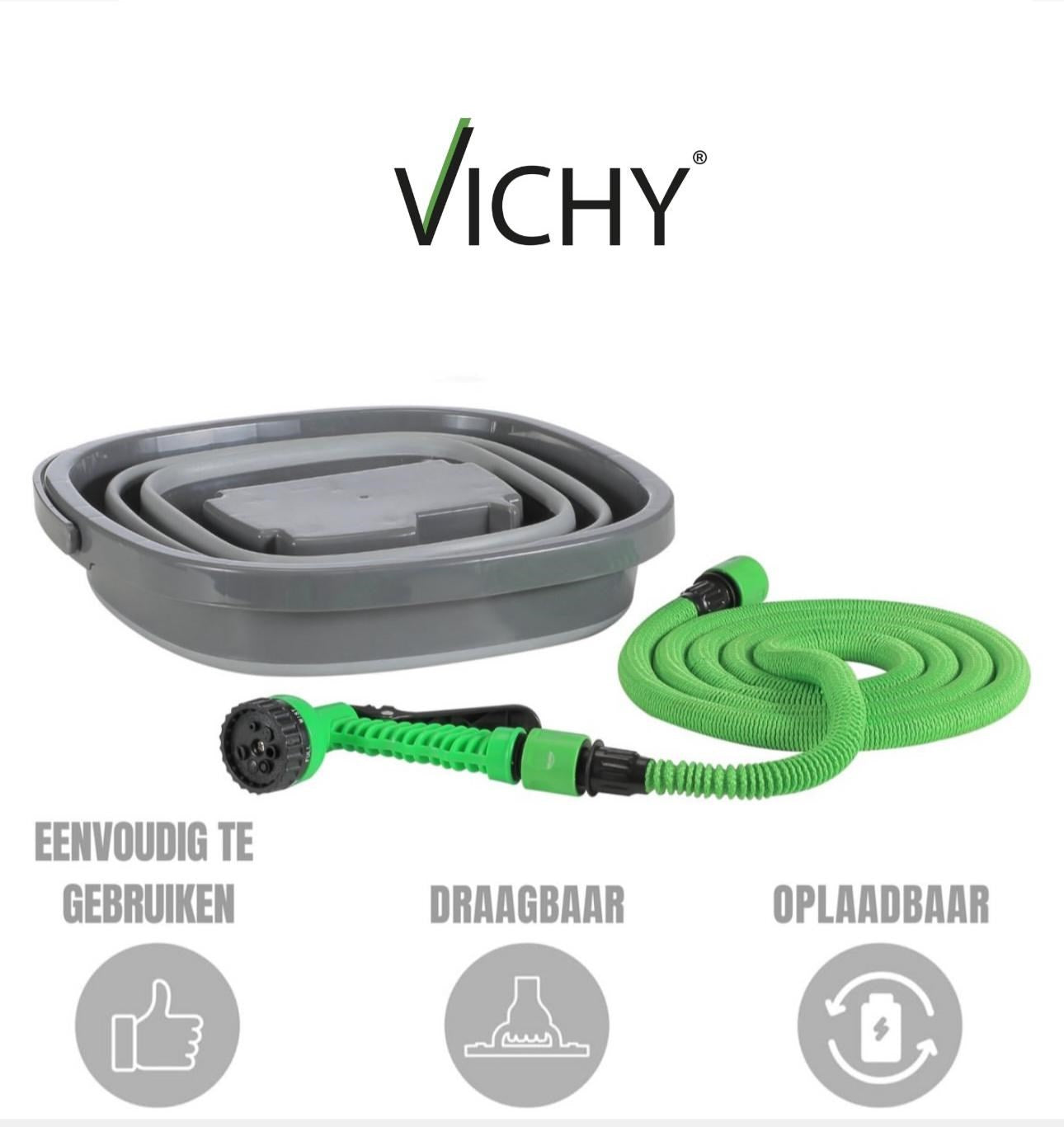 VICHY TEMİZLİK SETİ VCH-6560 şarjlı pompalı ANTRASIT