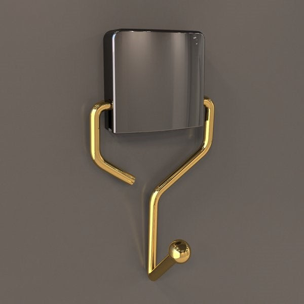 Dekoratif Yapıştırmalı Banyo Mutfak Metal Tekli Kancalı Askı Gold vidasız pratik montaj Dc-5065 – Banyo Askısı