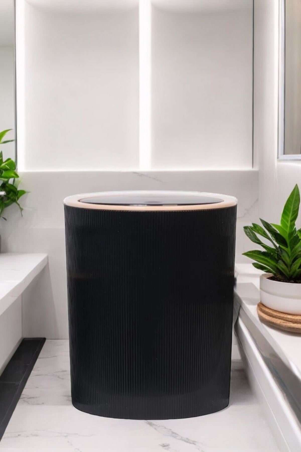 Decorev BANYO SETİ KOVASI SİYAH – Çöp Kovası