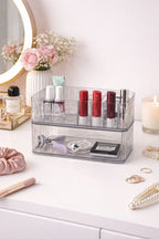 2Lİ ŞEFFAF MAKYAJ ORGANİZERİ SETİ