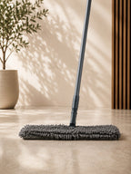 Çift Taraflı Mikrofiber Makarna Mop 360° Döner Başlıklı Islak Kuru Temizlik Mopu Yıkanabilir Bezli VICHY-7029  40CM HAREKETLİ