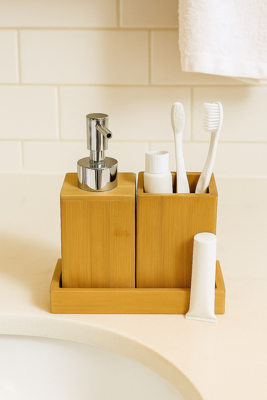 VICHY BAMBU BANYO AKSESUARI SETİ BR-6709 4 PRÇ x8 – Banyo Setleri