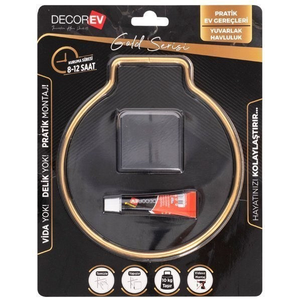 DECOREV HAVLULUK DC-5072 GOLD YUVARLAK