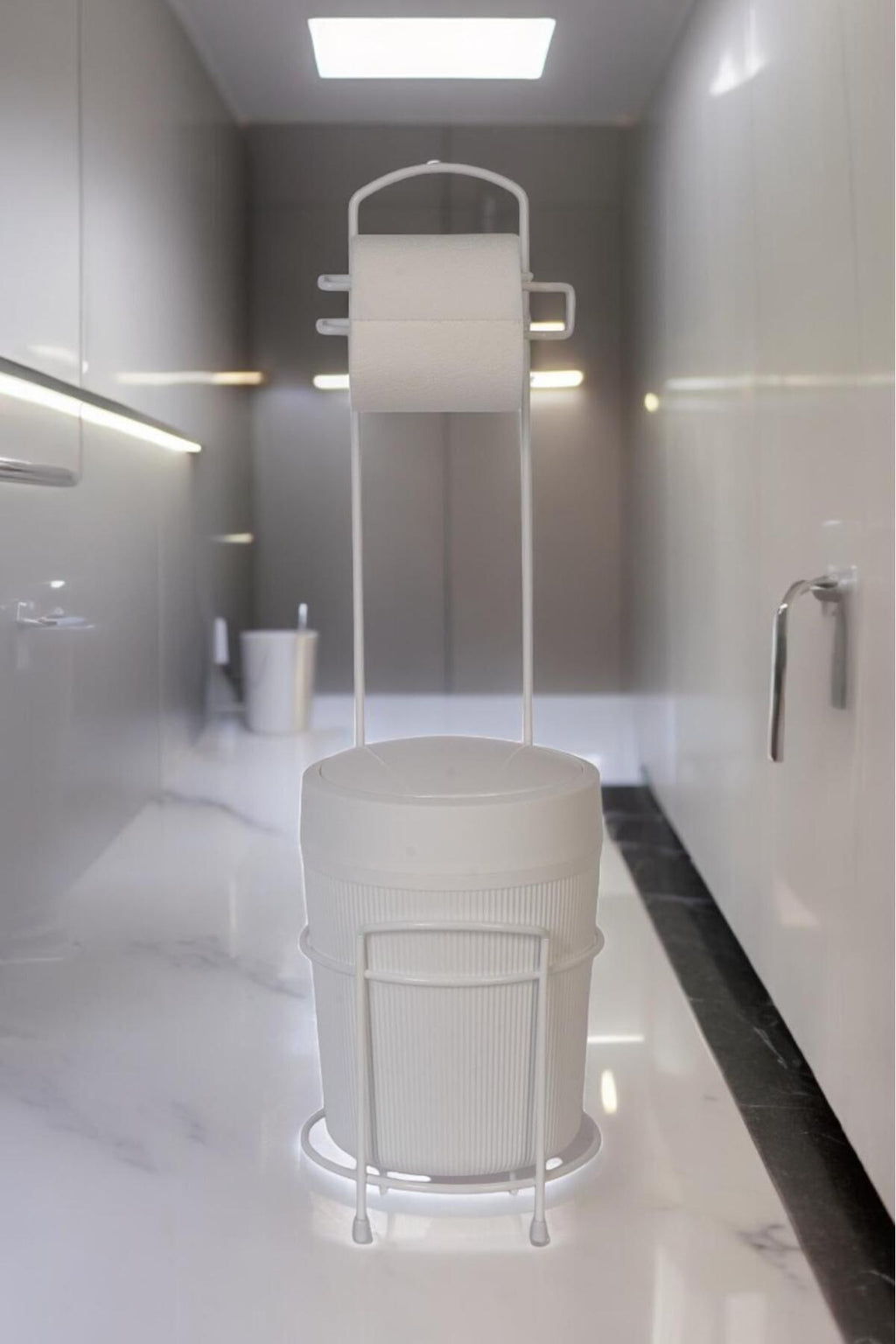 DECOREV STANDLI WC KAĞITLIK DC-6320 ECO KOVALI BEYAZ x1
