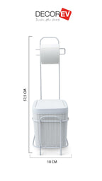 DECOREV ÇÖP KOVASI DC-6797 5 LT KARE CLİCK KAPAK STANDLIBEYAZ