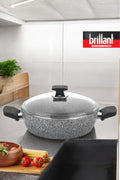 Brillant TENCERE EZM-TN-6274 PETRA BASIK 24cm GRİ x4 – Tencere