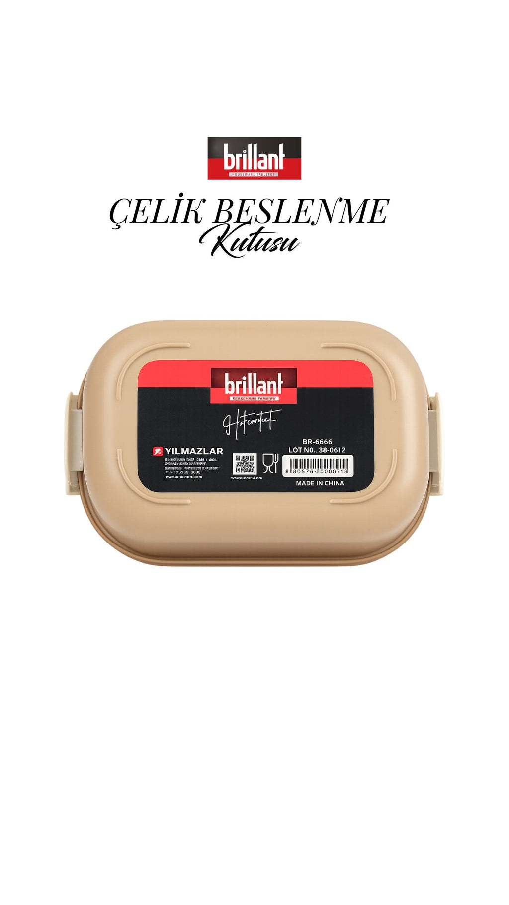 BRİLLANT BESLENME KUTUSU BR-6670 21x15x7,5cm xx