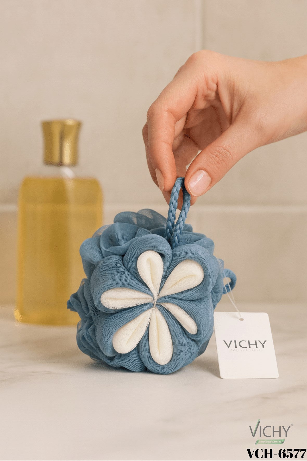 VICHY BANYO LİFİ MAVİ VCH-6577 PAPATYA x240 – Banyo Lifi ve Süngeri