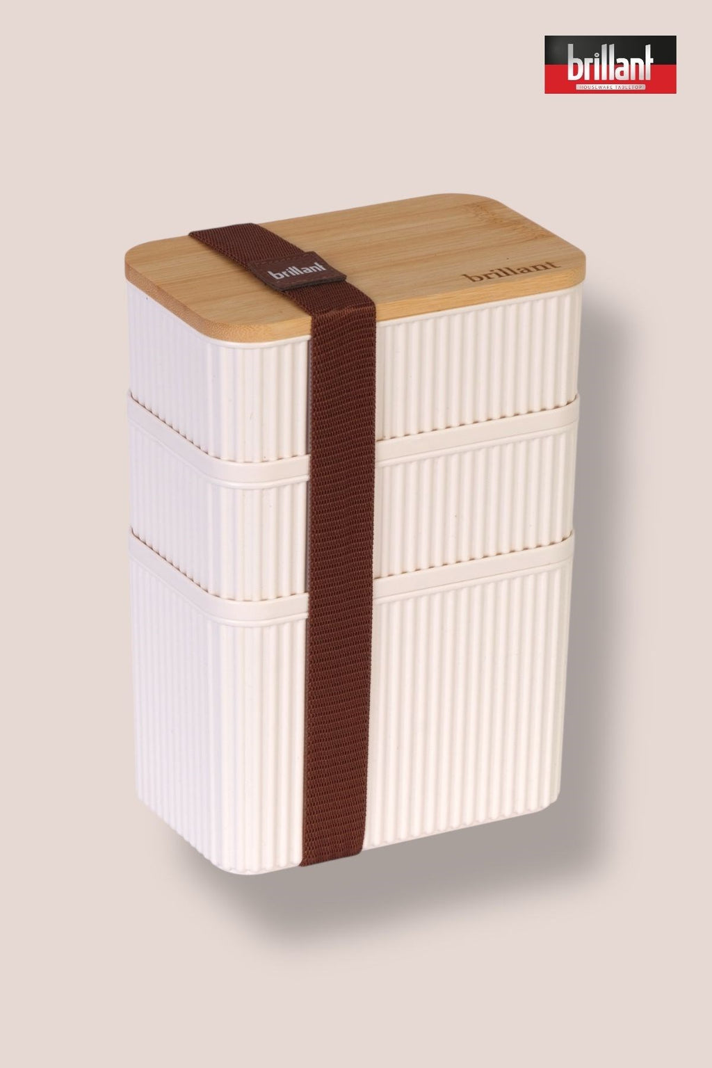Brillant SAKLAMA KUTUSU BR-6690 (3509) ZEBRA 3LÜ SET BAMBU KAPAKLI x24 – Saklama Kabı