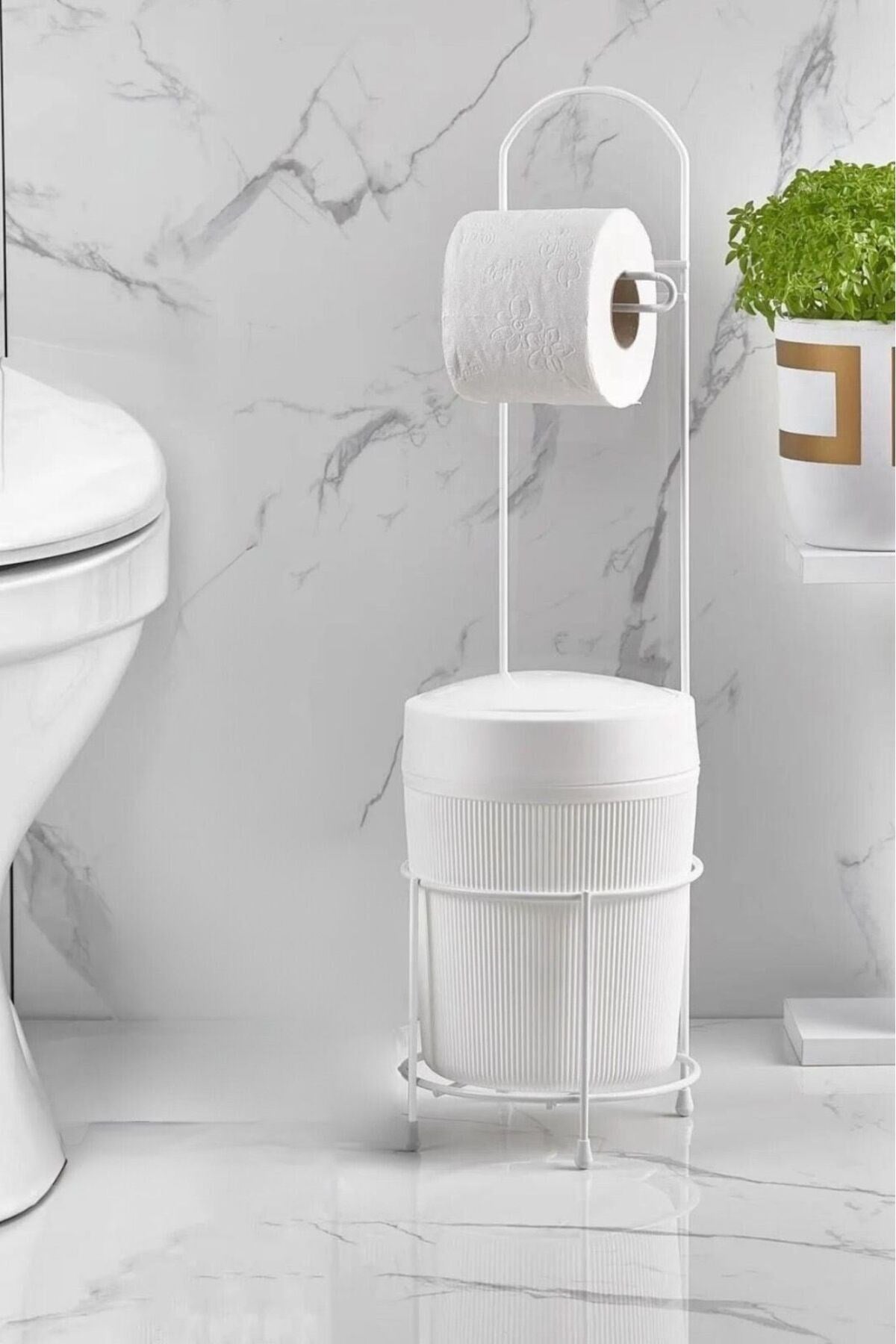 Decorev STANDLI WC KAĞITLIK DC-6320 ECO KOVALI BEYAZ x1 – Banyo Setleri